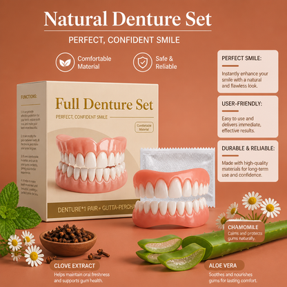 Natural Denture Set – Comfortable Fit For A Confident Smile