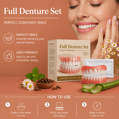 Natural Denture Set – Comfortable Fit For A Confident Smile