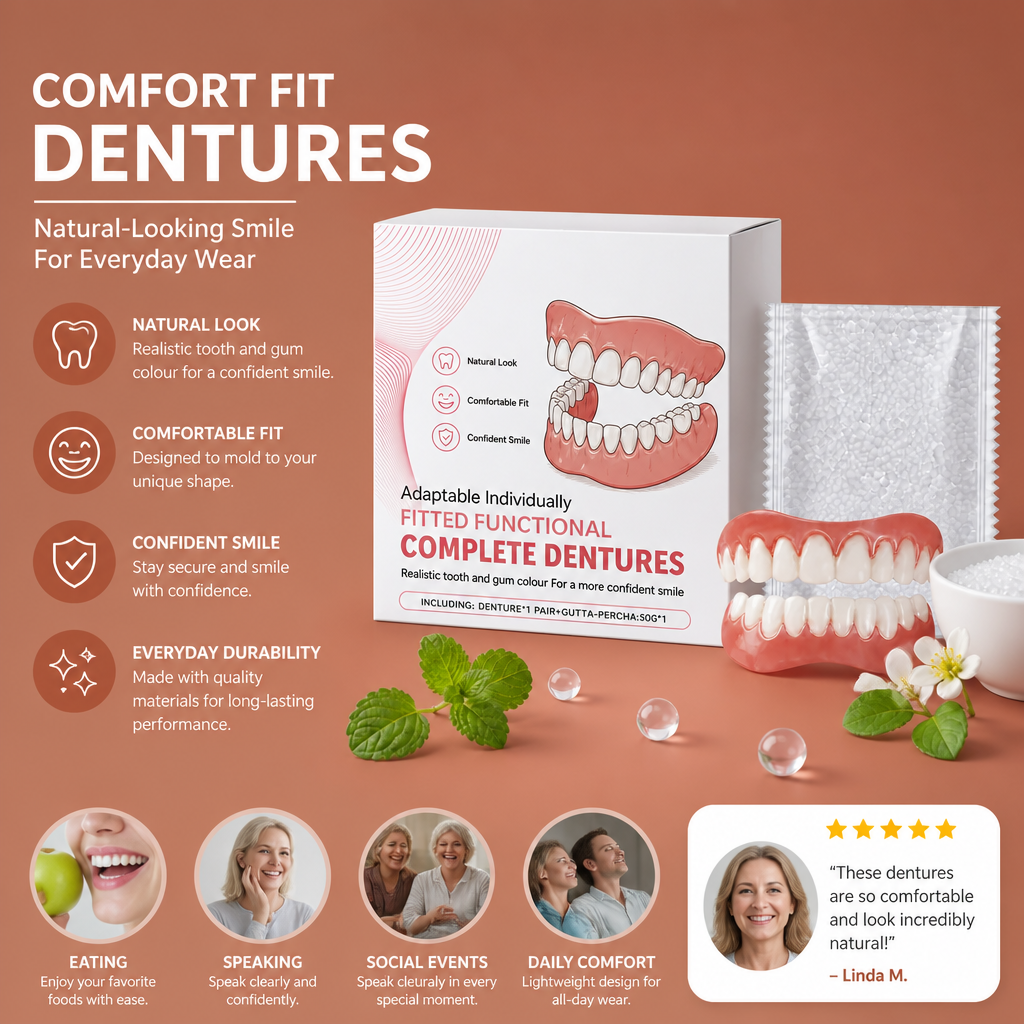 Comfort Fit Dentures – Natural-Looking Smile For Everyday Wear