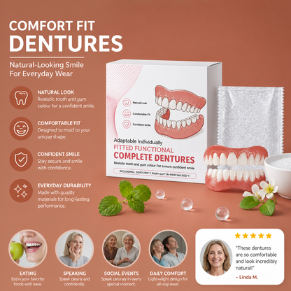 Comfort Fit Dentures – Natural-Looking Smile For Everyday Wear