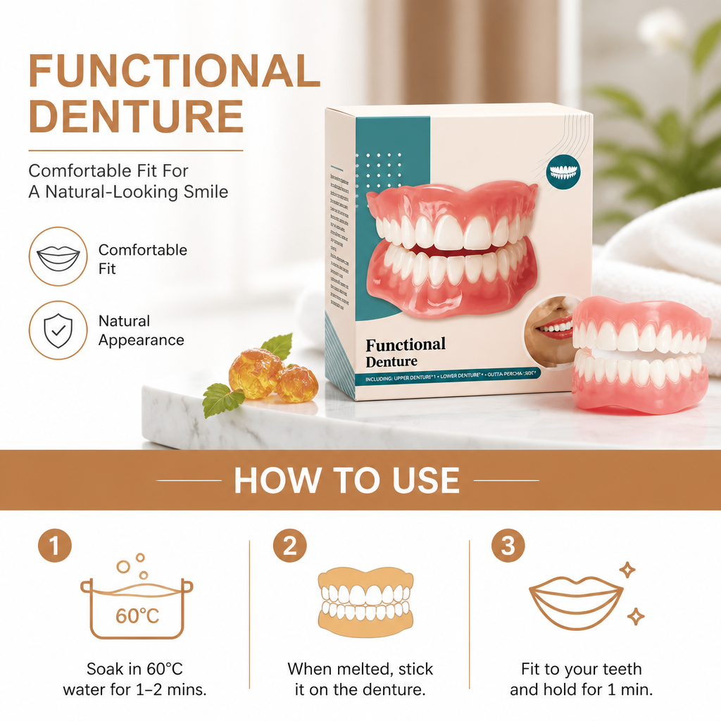 Functional Dentures – Comfortable Fit For A Natural-Looking Smile