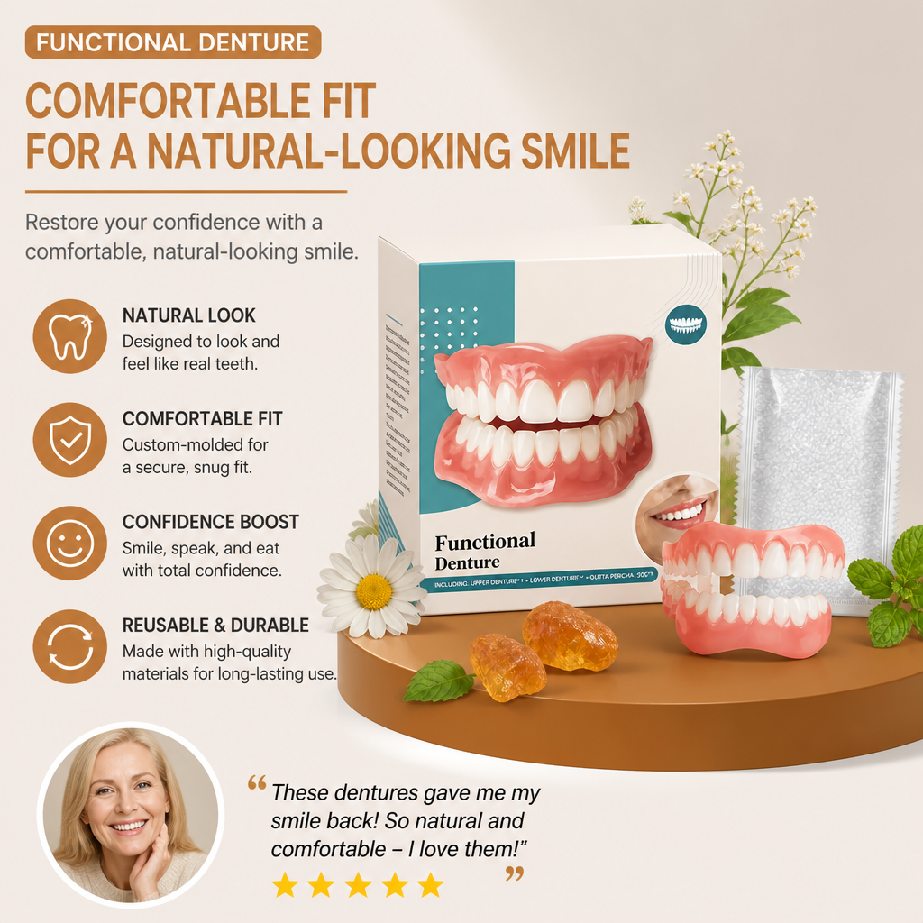 Functional Dentures – Comfortable Fit For A Natural-Looking Smile