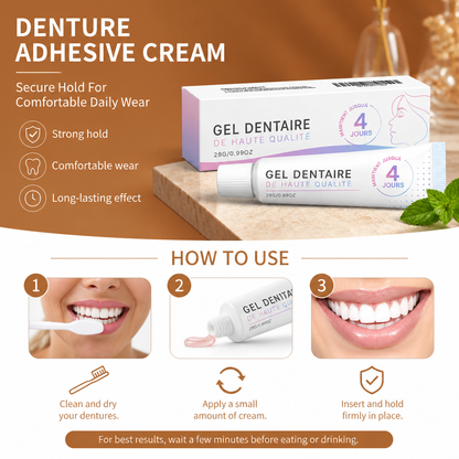 Denture Adhesive Cream – Secure Hold For Comfortable Daily Wear
