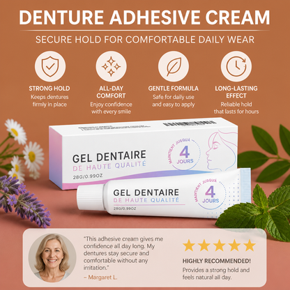 Denture Adhesive Cream – Secure Hold For Comfortable Daily Wear