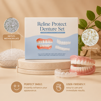 Custom Fit Temporary Denture Set – Natural-Looking Smile Enhancement Solution