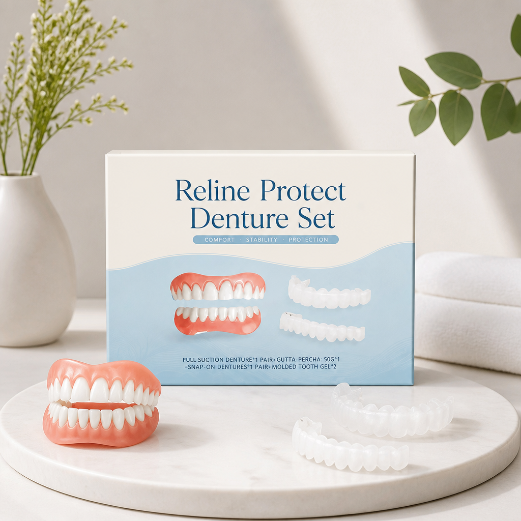 Custom Fit Temporary Denture Set – Natural-Looking Smile Enhancement Solution