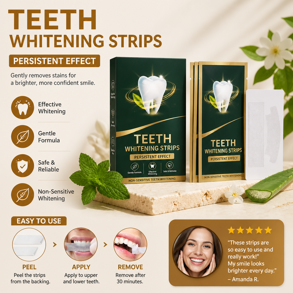 Teeth Whitening Strips – Gentle Brightening For A Fresh Smile