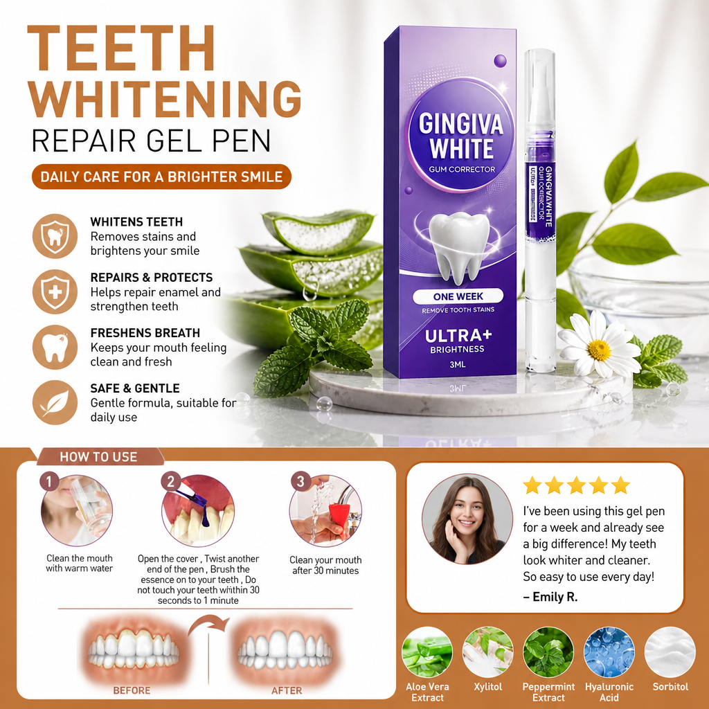 Teeth Whitening Repair Gel Pen – Daily Care For A Brighter Smile