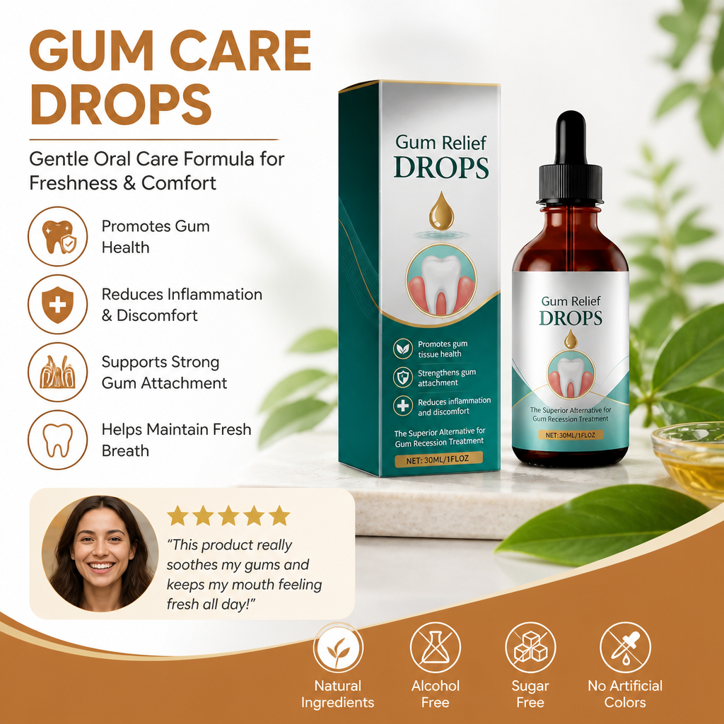 Gum Care Drops – Gentle Oral Care Formula for Freshness & Comfort