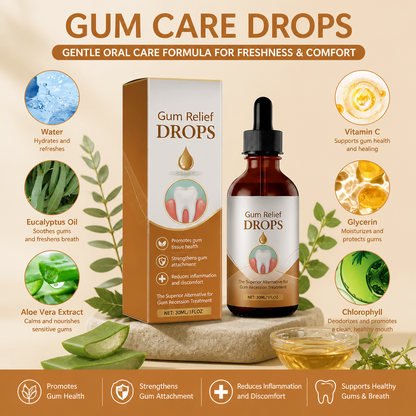 Gum Care Drops – Gentle Oral Care Formula for Freshness & Comfort