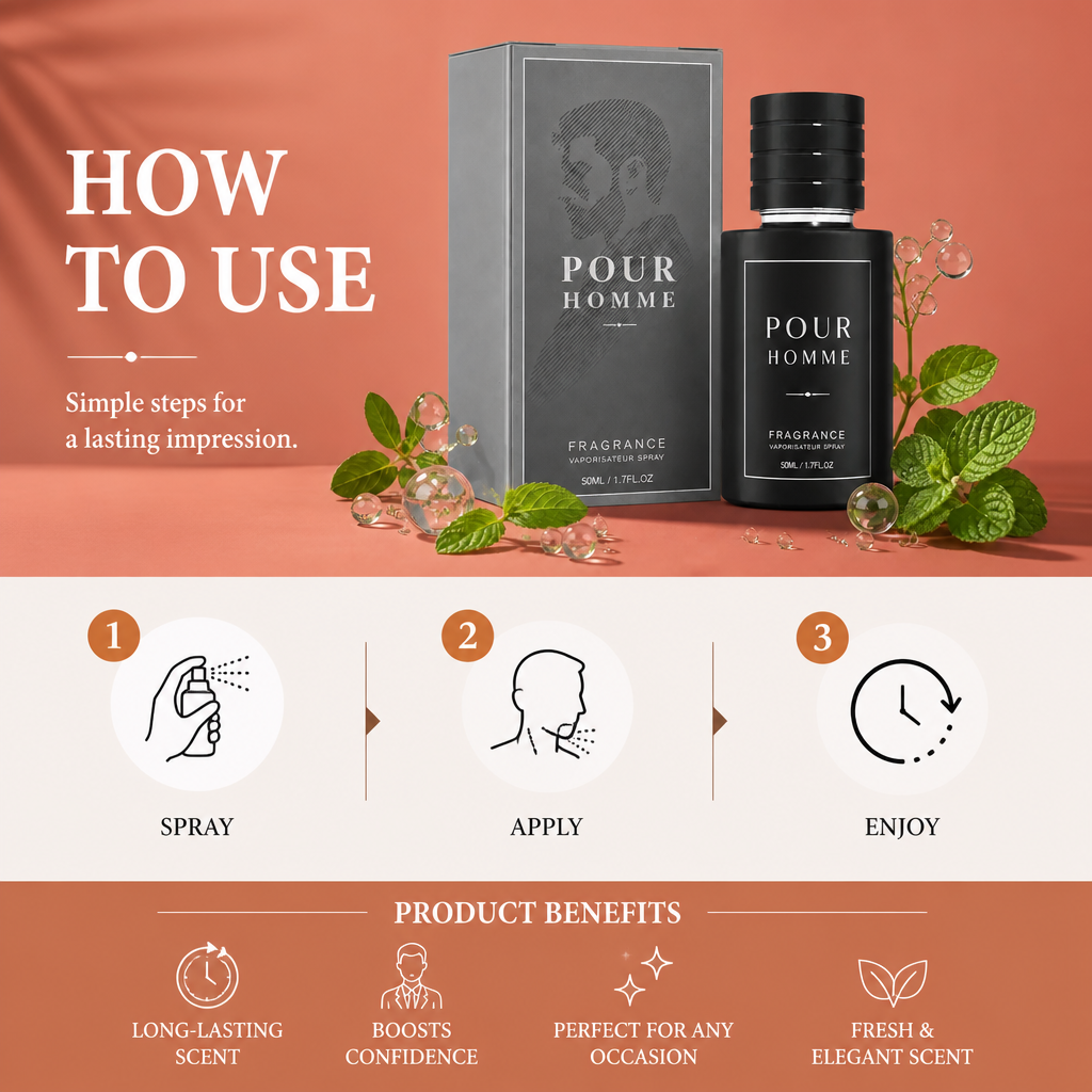 Men’s Long-Lasting Fragrance Spray – Fresh Scent For Everyday Confidence