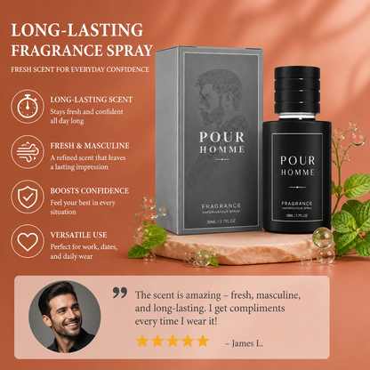 Men’s Long-Lasting Fragrance Spray – Fresh Scent For Everyday Confidence