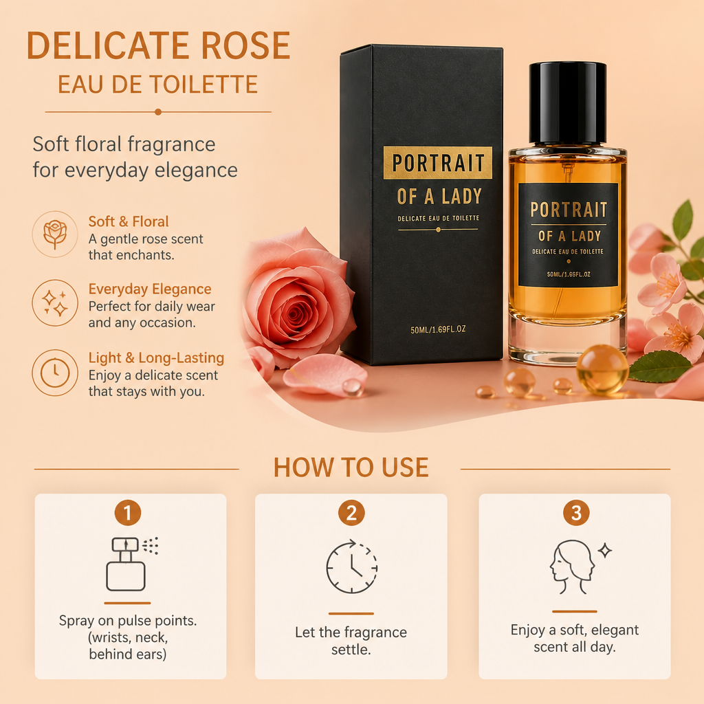 Delicate Rose Eau De Toilette – Soft Floral Fragrance For Everyday Elegance