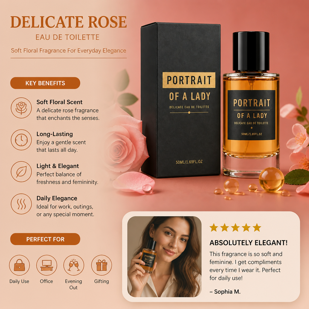 Delicate Rose Eau De Toilette – Soft Floral Fragrance For Everyday Elegance
