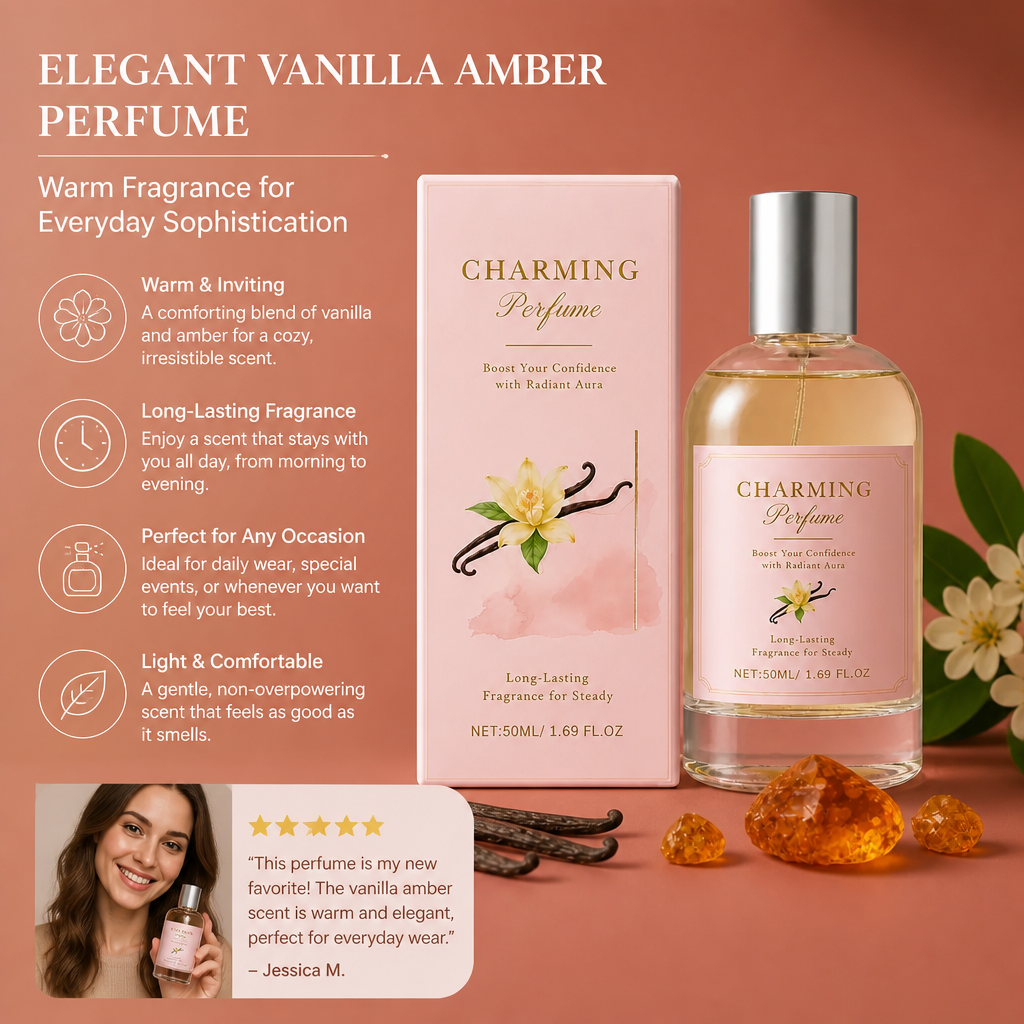 Elegant Vanilla Amber Perfume – Warm Fragrance For Everyday Sophistication