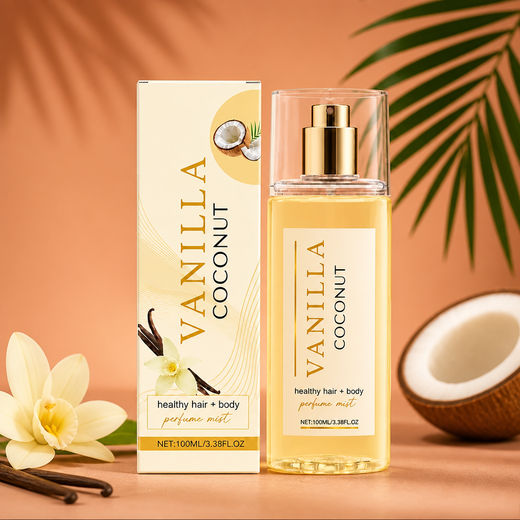 Vanilla Coconut Hair & Body Perfume Mist – Soft Scent For Daily Elegance