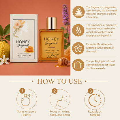 Honey Bergamot Unisex Perfume – Warm Citrus Scent With Elegant Freshness