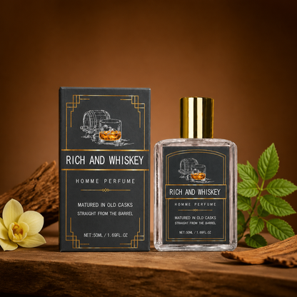 Rich Whiskey Homme Perfume – Warm Woody Fragrance With Lasting Elegance
