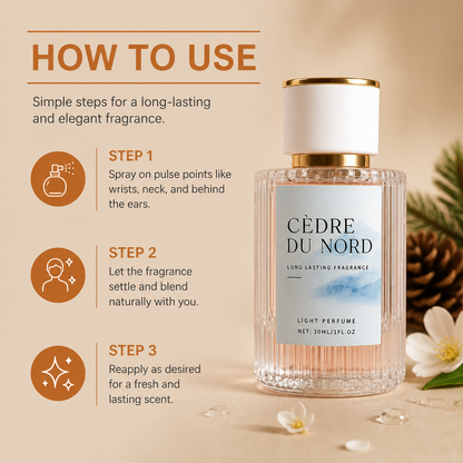 Cedrol Perfume Mist – Long-Lasting Fresh Scent With Elegant Aroma