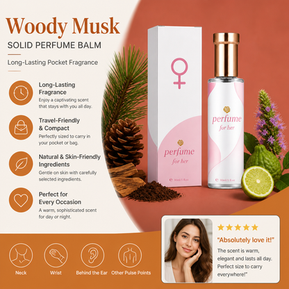 Woody Musk Solid Perfume Balm – Long-Lasting Pocket Fragrance