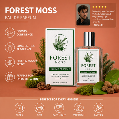 Forest Moss Eau de Parfum – Fresh Woody Fragrance with Lasting Elegance