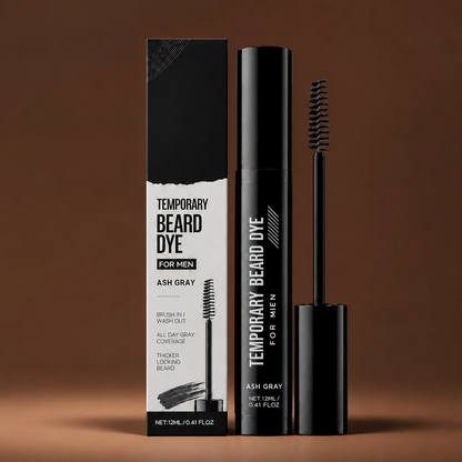 Instant Beard & Eyebrow Color Enhancing Gel – Natural Looking Dark Finish