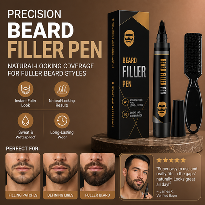 Precision Beard Filler Pen – Natural-Looking Coverage For Fuller Beard Styles