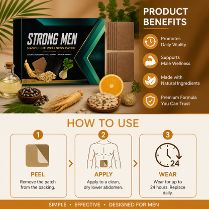 Men's Wellness Patch – Botanical Support For Daily Vitality