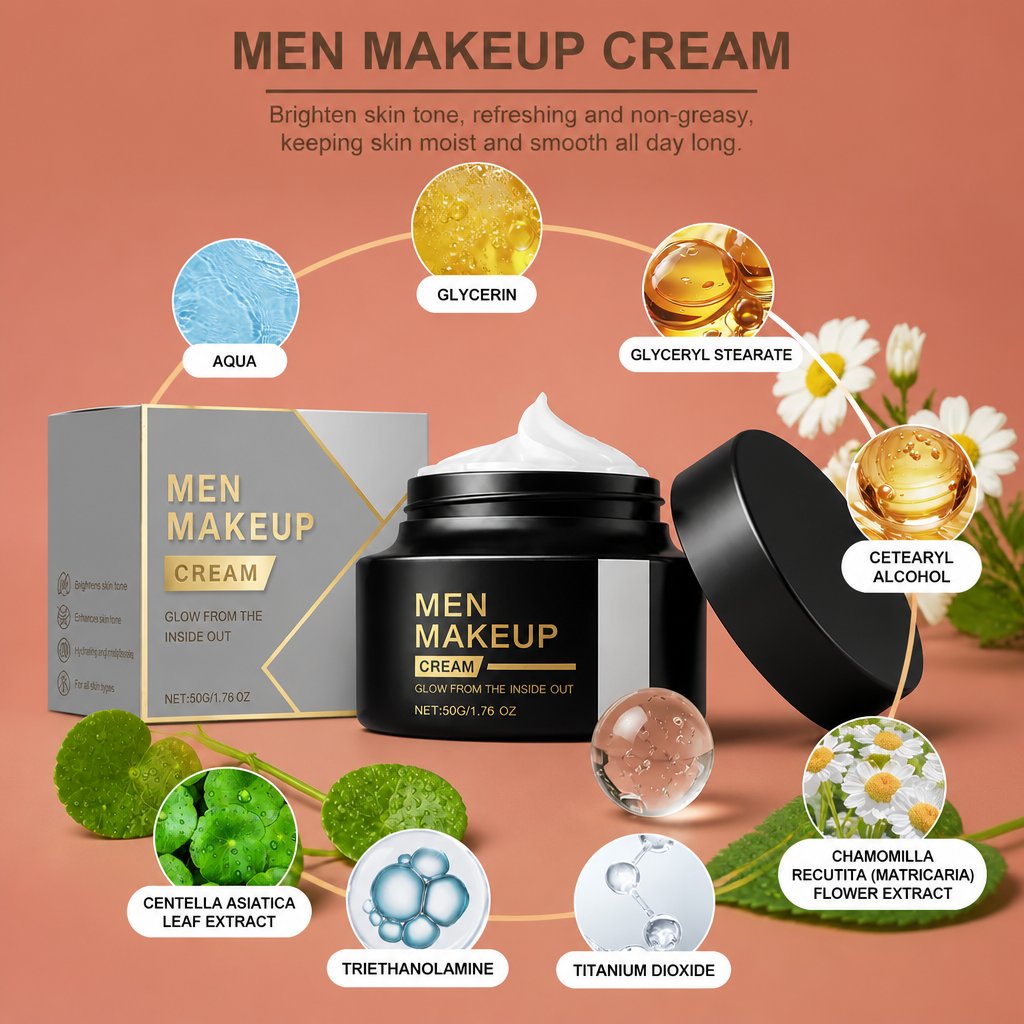 Men's Tinted Moisturizing Face Cream – Natural Looking Skin Finish