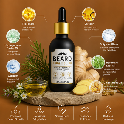 Beard Care Serum – Nourishing Formula For Fuller-Looking Facial Hair