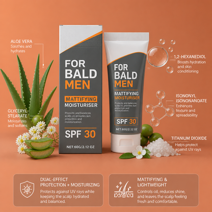 Men's Daily UV Protection Scalp Cream – Lightweight Moisturizing Formula