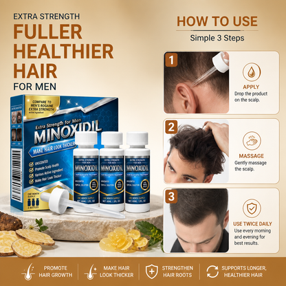 Minoxidil 5% Scalp Serum – Lightweight Formula For Fuller-Looking Hair & Care
