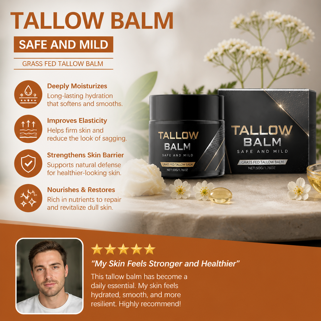 Tallow Balm – Nourishing Collagen Moisturizer For Smooth, Hydrated Skin