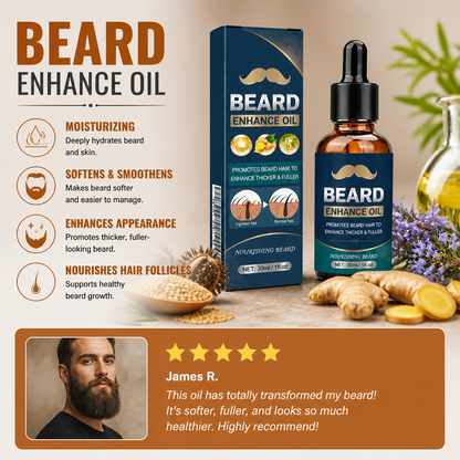 Beard Care Oil – Nourishing Formula For Softer, Fuller-Looking Beard