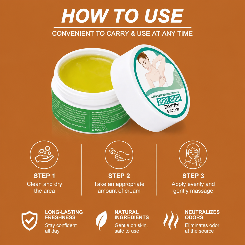 Natural Deodorant Cream – Long-Lasting Freshness Without Sticky Residue