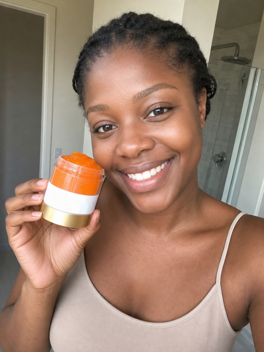Australian Beauty customer using the featured product