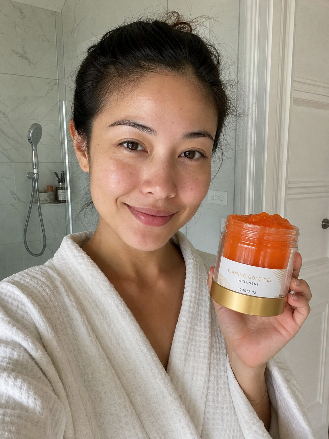 Australian Beauty customer using the featured product