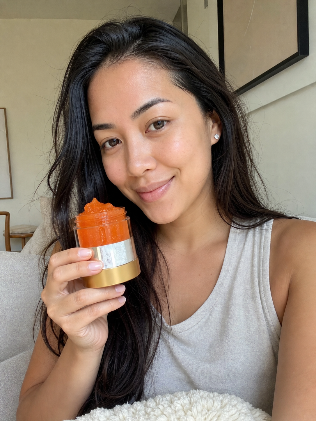 Australian Beauty customer using the featured product
