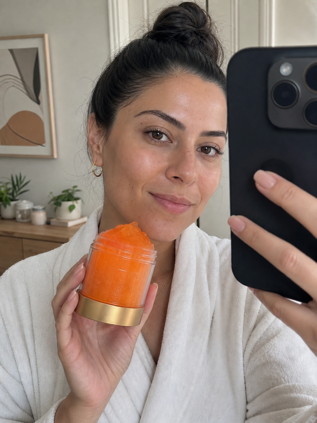 Australian Beauty customer using the featured product