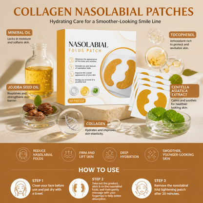 Collagen Nasolabial Patches – Hydrating Care for a Smoother-Looking Smile Line