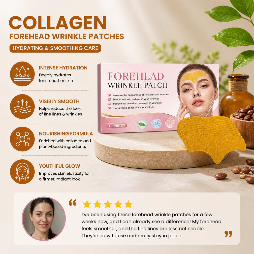 Collagen Forehead Wrinkle Patches – Hydrating Smoothing Care