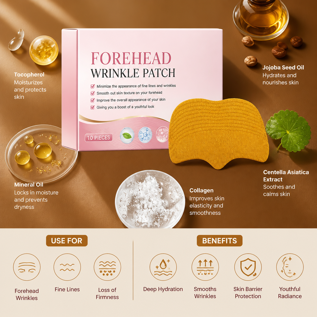 Collagen Forehead Wrinkle Patches – Hydrating Smoothing Care
