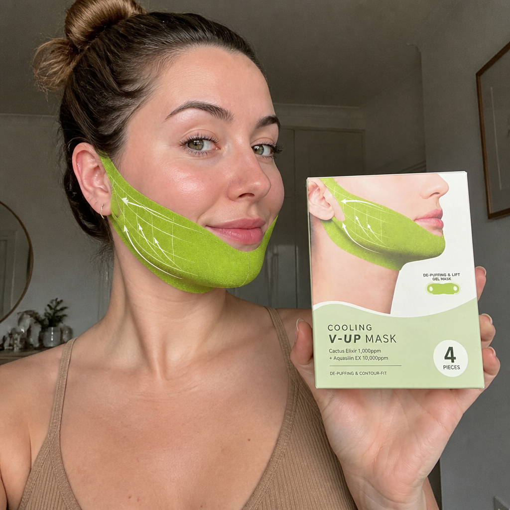 Cooling V-Line Face Mask – Hydrating Care for a Firmer-Looking Jawline