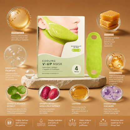 Cooling V-Line Face Mask – Hydrating Care for a Firmer-Looking Jawline