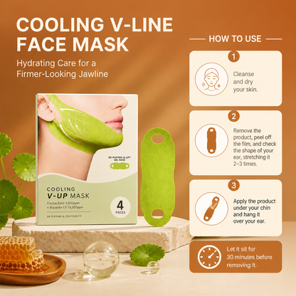 Cooling V-Line Face Mask – Hydrating Care for a Firmer-Looking Jawline