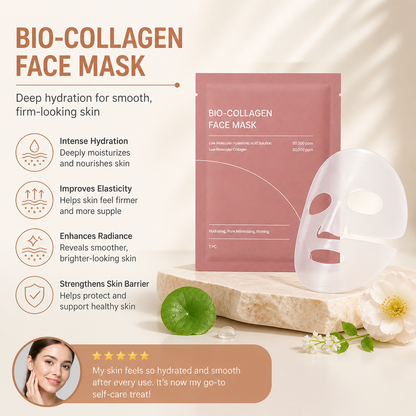 Bio-Collagen Face Mask – Deep Hydration for Smooth, Firm-Looking Skin