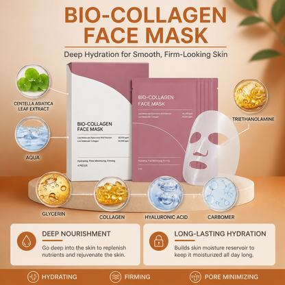 Bio-Collagen Face Mask – Deep Hydration for Smooth, Firm-Looking Skin