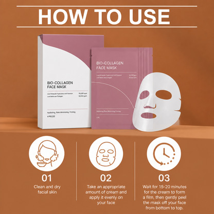 Bio-Collagen Face Mask – Deep Hydration for Smooth, Firm-Looking Skin