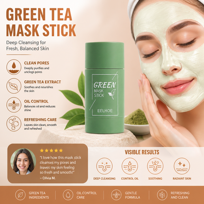 Green Tea Mask Stick – Deep Cleansing for Fresh, Balanced Skin
