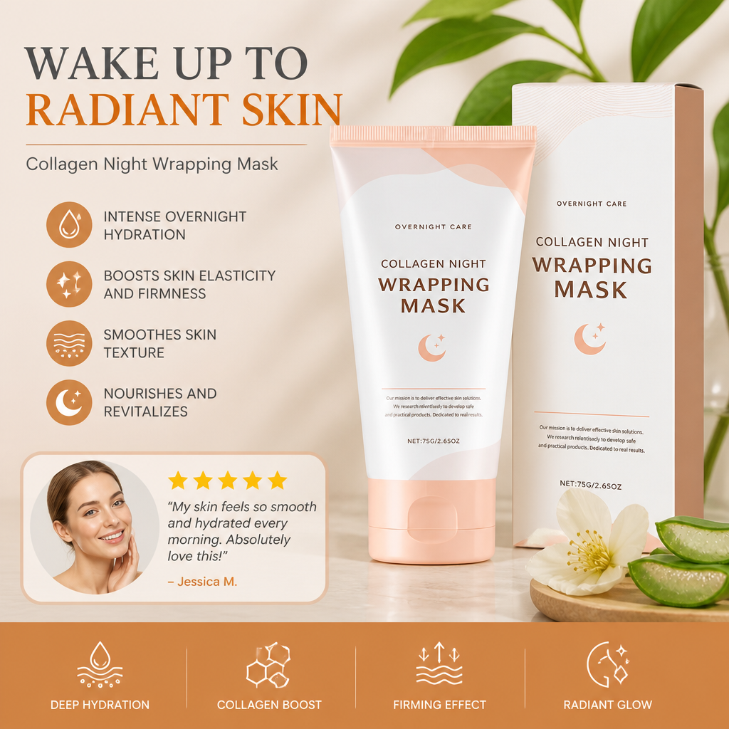 Collagen Peel-Off Sleeping Mask – Overnight Hydration & Smoother Skin